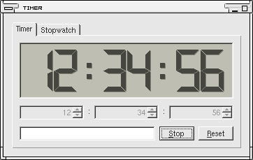 Timer tab of FXTimer.